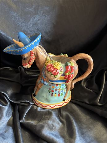 Ceramic Donkey Watering Can