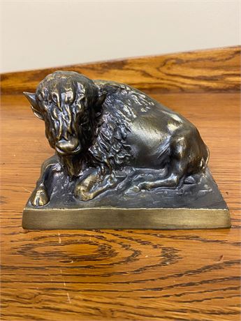 Buffalo Magnesium Coin Bank by J. Contway c. 1969