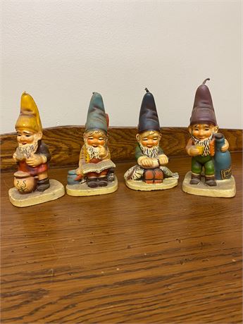 4 MCM Goebel Gnome candles