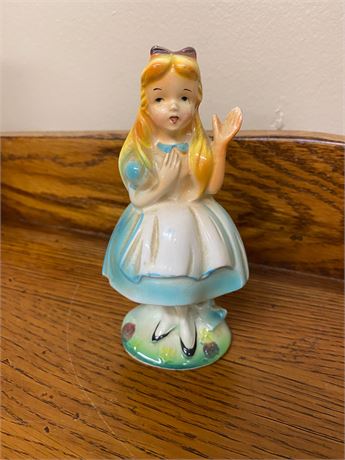 Original Vintage Disney 1960 Alice In Wonderland Ceramic Figurine