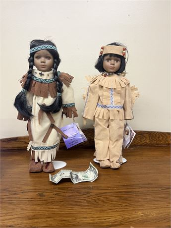 Vintage Native American Fantasy Dolls