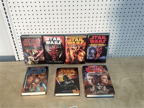 Set of Seven Star Wars Books