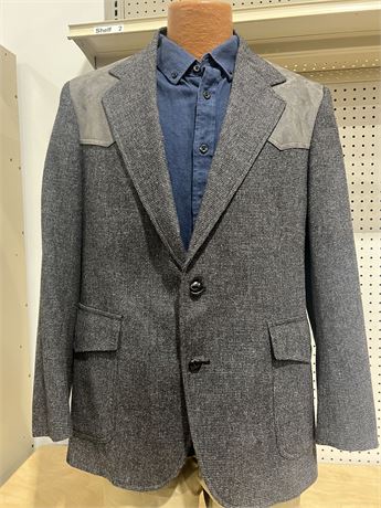 Vintage Pendleton Blazer Men’s 42 Gray Wool Jacket