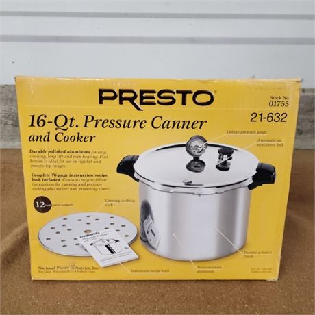 NIB 16qt. Pressure Cooker