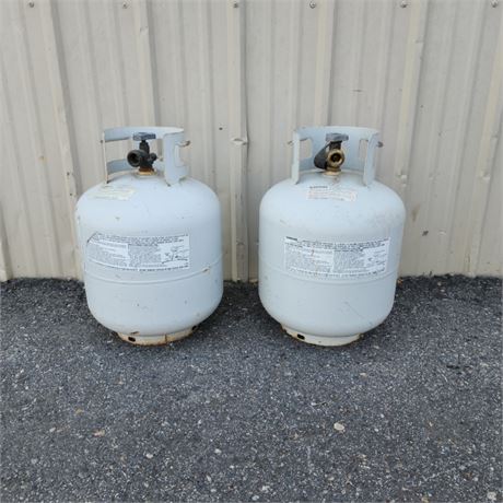 2 Propane Tanks (one is about 1/3 full)