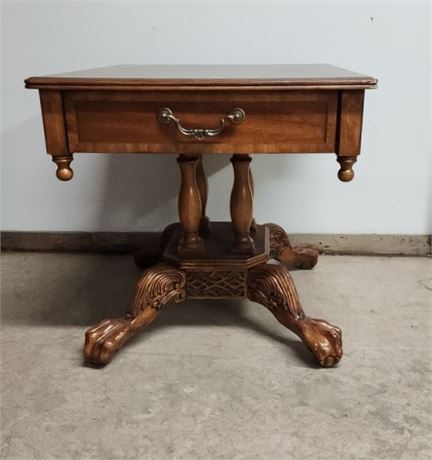 Antique Accent Table - 26x28x25