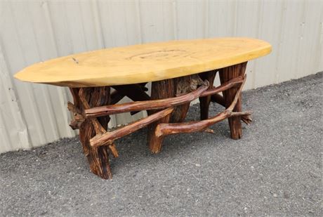 Timber Slab Cabin Table 45x18x18