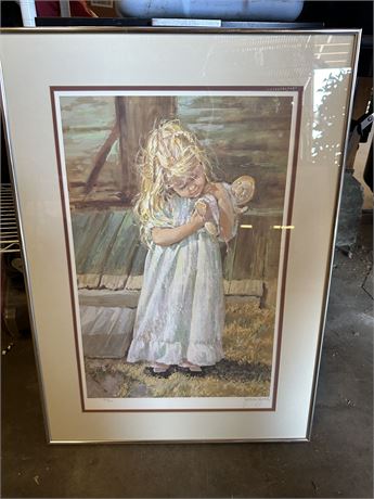 Jessica Zemsky-Little Girl w/ Doll SIGNED Print