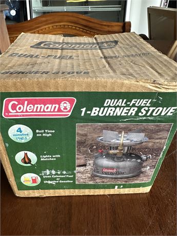 Coleman Duel Fuel One Burner Stove