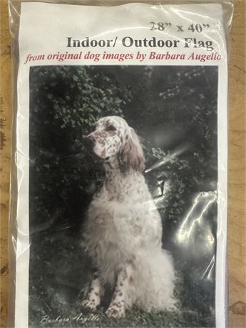 English setter indoor outdoor flag 28 x 40