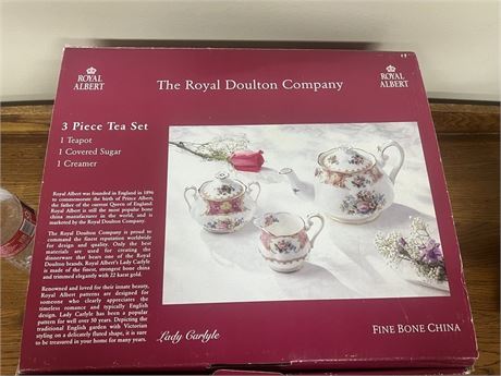 Royal Albert 3 Piece Tea Set