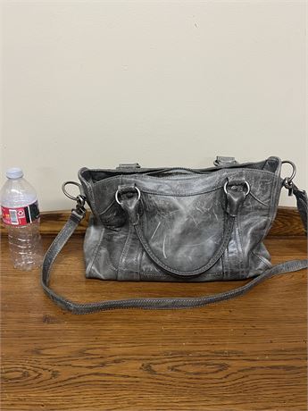 Frye Melissa Distressed Zip Satchel Leather Crossbody/Handbag