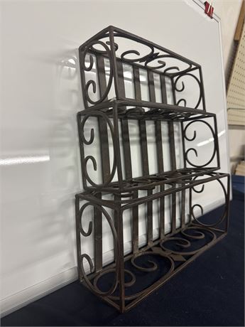 Set of 3 Rustic Iron Caddys