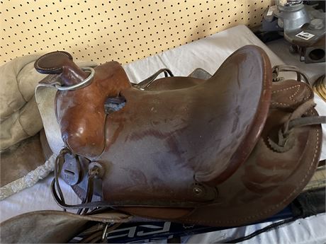 Child’s Horse Saddle-Perfect for making bar stools out of.