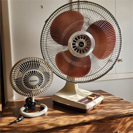 Table Top Fan Pair