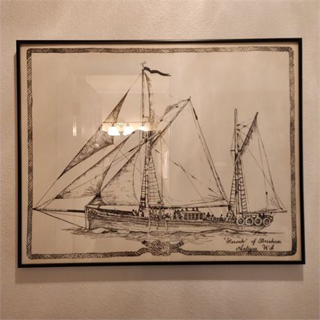 Vintage Sailboat Wall Decor