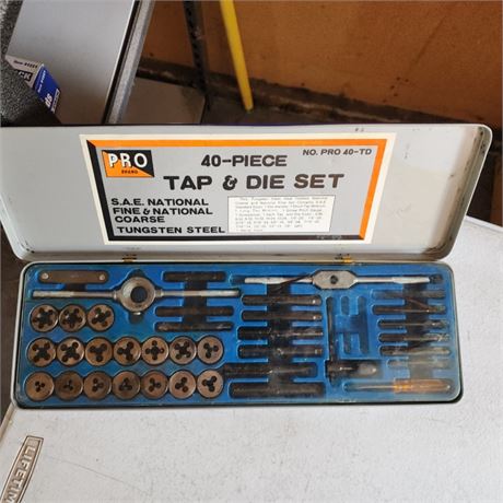 40pc. Tap & Die Set