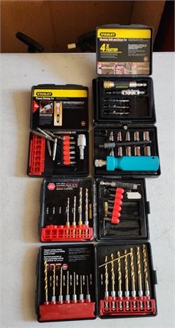 Assorted New Drill Bits & Driver Tips