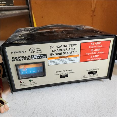 6/12 Volt Battery Charger/Starter