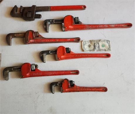 Assorted Pipe Wrenches