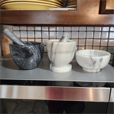 Marble Mortar & Pestles