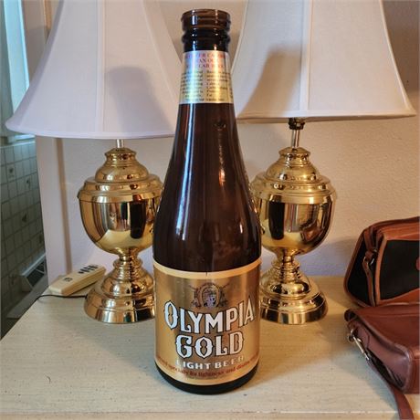 Large Olympia Beer Bottle for Collecting Coins