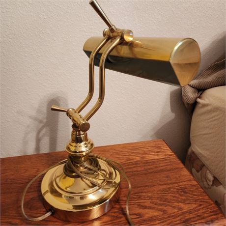 Vintage Brass Desk Lamp