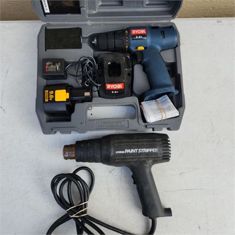 Heat Gun & Cordless Drill