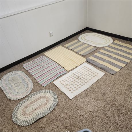 8 Kitchen/Bath Rugs - Nice & Clean!