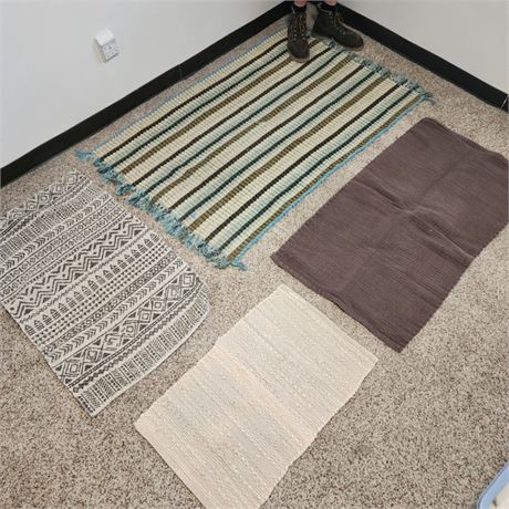 4 Kitchen/Bath Rugs - Nice & Clean!