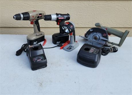 Craftsman Cordless Tool Set w/ Batteries & Chargers