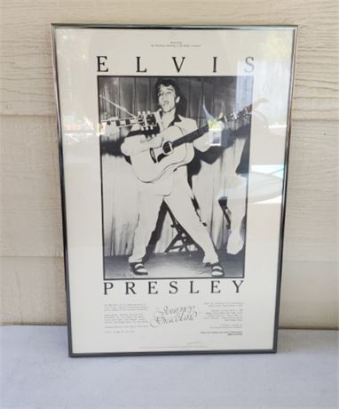 Framed Elvis Print - 15x23