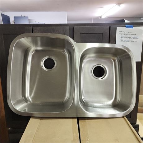 Karran 60/40 Stainless Undermount Sink  #3