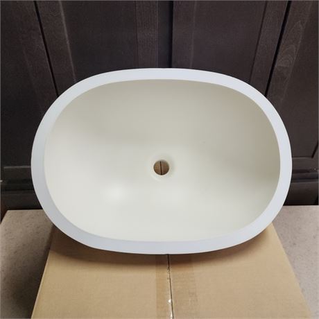 NEW Karran Oxford Bisque Undermount Sink #1 - 21⁷∕₈ x 15³∕₄ x 6½