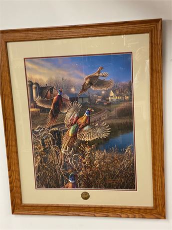 James Meger Pheasant Print Framed