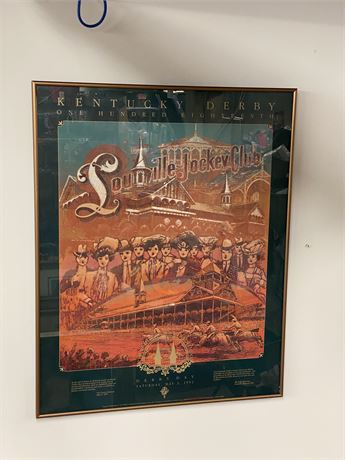 Official Kentucky Derby 118 1992 Framed Poster