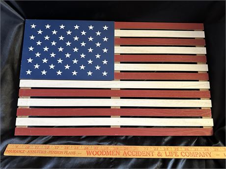 Wooden American Flag