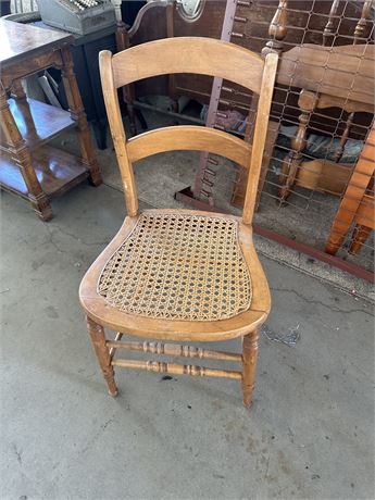 Antique Cane Chairs-Set of 4