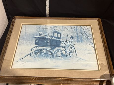 Michael J. Kosorok “Still Carrying A Load” 40/250 Framed Print