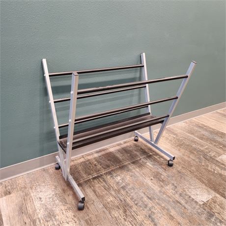 Silver Print Rack, Drying Rack, Display Rack for Posters, Holds Artwork, Prints