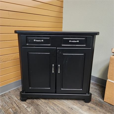 Black Corner Cabinet w/ Drawer #1 - 31x22x30