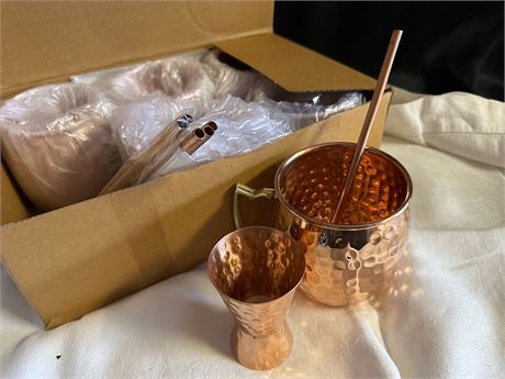 Copper Moscow Mule Set