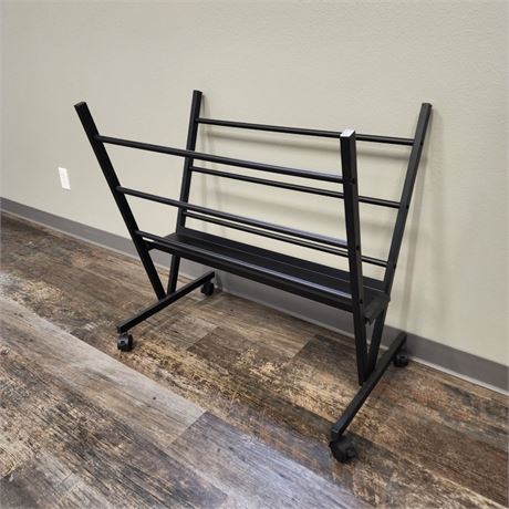 Black Print Rack, Drying Rack, Display Rack for Posters, Holds Artwork, Prints