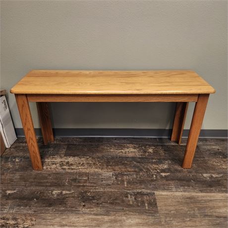 Oak Sofa/Hall Table - 52x17x27