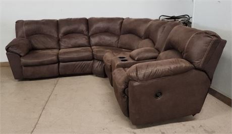 Nice Reclining Sectional Sofa-Comfy!