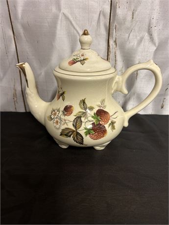 Ceramic Tea Kettle With Strawberry Design Made By Arthur Wood