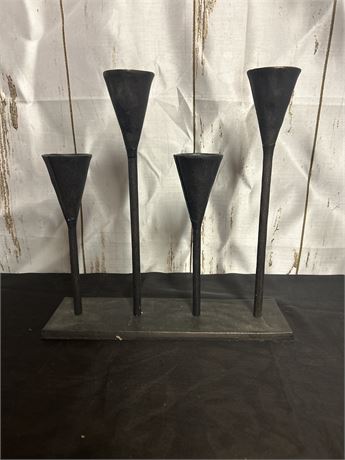 Black Four Post Candle Holder.