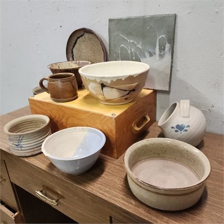 Nice Assortment of Handmade Pottery!