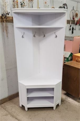 Nice Coat Rack/Bench Corner Cabinet - 32x22x70