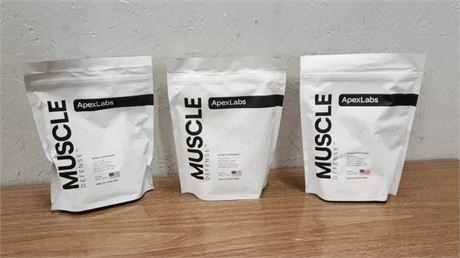 3 New -Muscle Defense Protein Powder Packs - $65 per pack retail!